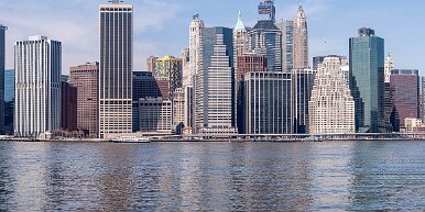 manhattan Manhattan skyline as seen from Brooklyn Heights