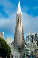 the-pyramid This is the Transamerica Pyramid in San Francisco, California. It is the second tallest building in San Francisco next to the Salesforce Tower. It was the...
