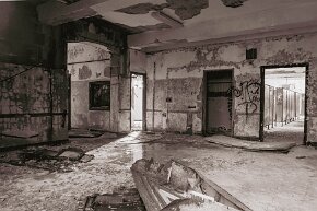 abandoned An abandoned building at a once was psyche center, Long Island, NY