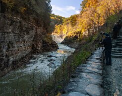 letchworth Lower Falls At Letchworth State Park