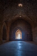 arrowslits Inside the 12th century Ajloun castle